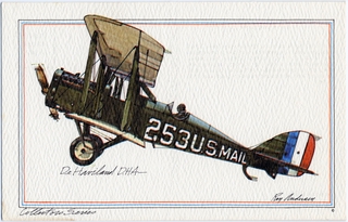 Image: postcard: United Air Lines, de Havilland DH-4