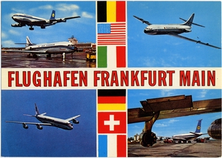Image: postcard: Frankfurt Airport