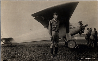 Image: postcard: Charles Lindbergh