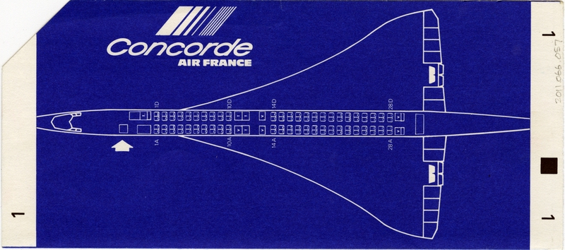 Image: boarding pass: Air France, Concorde