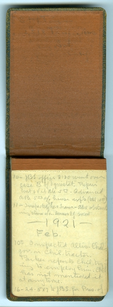 Image: logbook: Stanley Henry Page