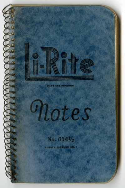 Image: logbook: Stanley Henry Page