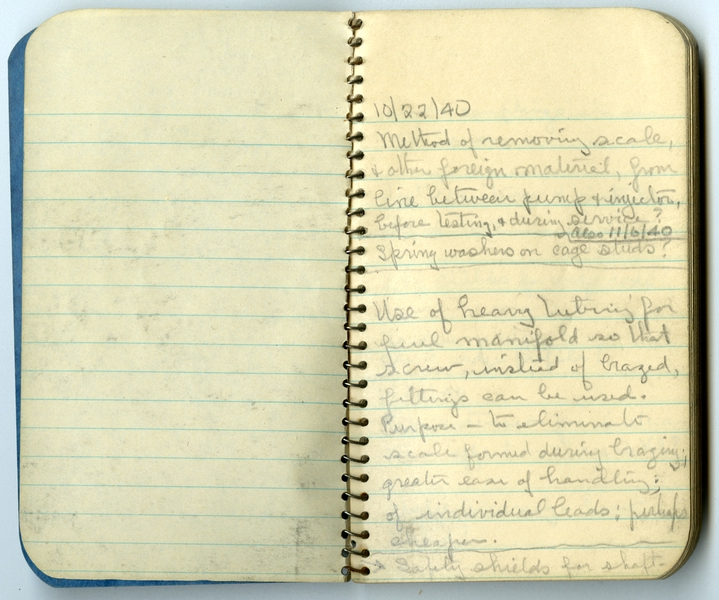 Image: logbook: Stanley Henry Page