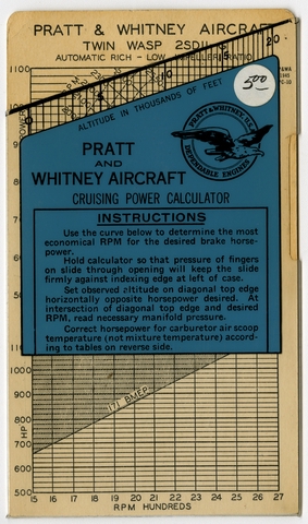 Cruising power calculator: Pratt & Whitney