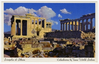 Image: postcard: TWA (Trans World Airlines), Acropolis