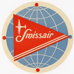 Image: luggage label: Swissair