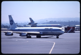 Image: slide: San Francisco International Airport (SFO), Pan American World Airways, Boeing 707-320 [digital image]