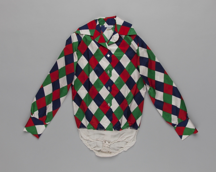 Image: flight attendant body blouse: United Airlines, “Harlequin”