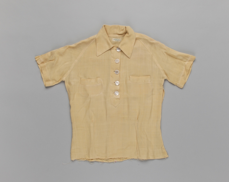 Image: stewardess blouse: United Air Lines, summer