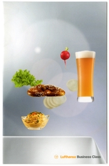 Image: menu: Lufthansa, Business Class