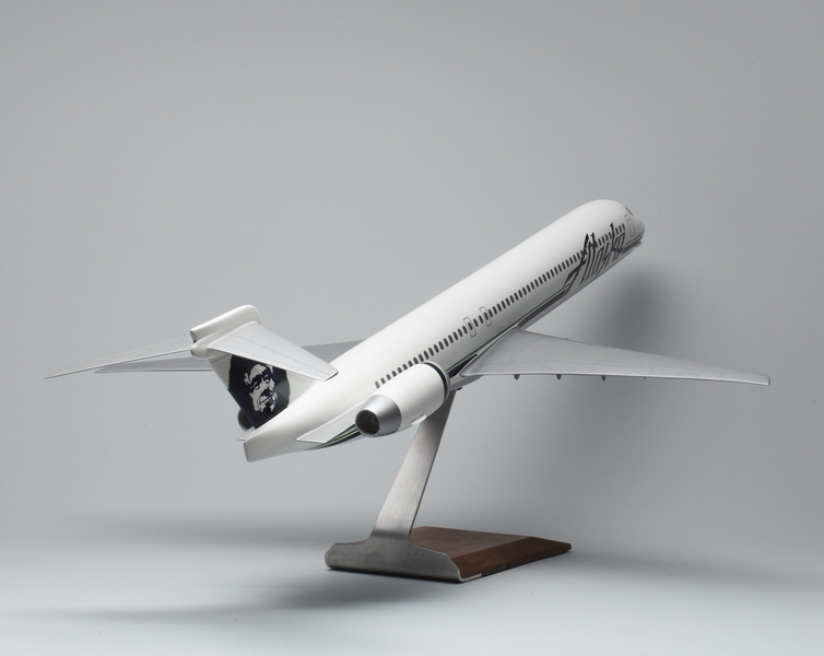 Image: model airplane: Alaska Airlines, McDonnell Douglas MD-88