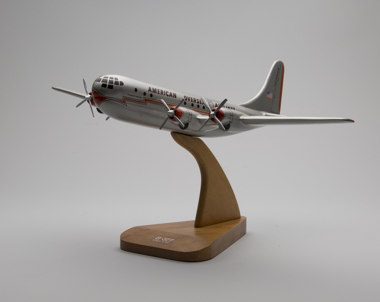 Image: model airplane: American Overseas Airlines (AOA), Boeing 377 Stratocruiser