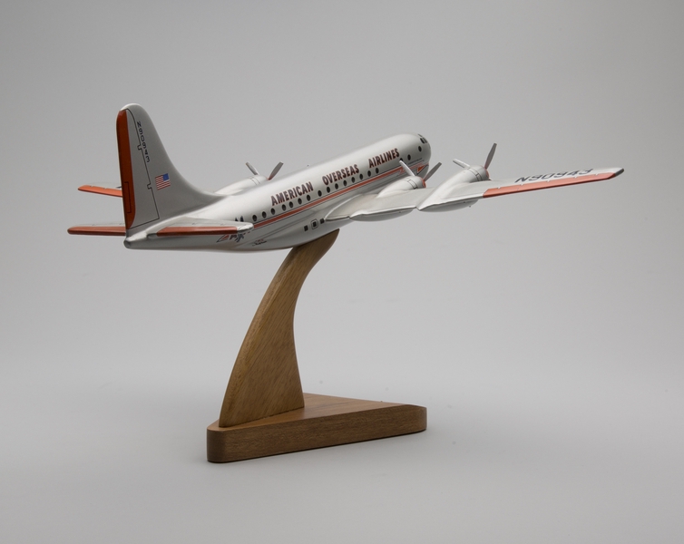 Image: model airplane: American Overseas Airlines (AOA), Boeing 377 Stratocruiser