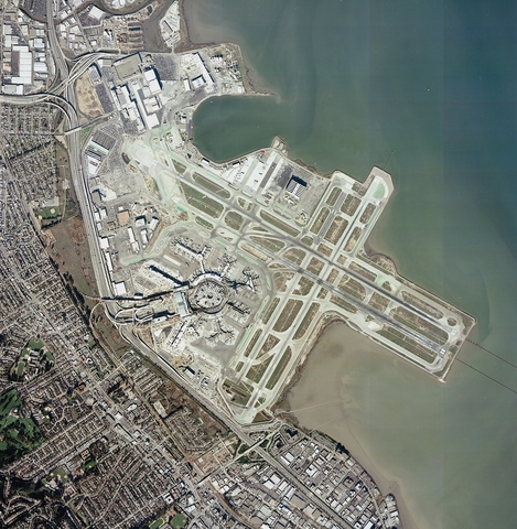 Photograph: San Francisco International Airport (SFO), aerial view [digital image]