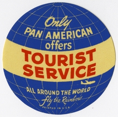Image: luggage label: Pan American Airways