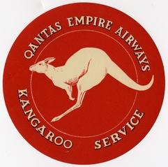 Image: luggage label: Qantas Empire Airways