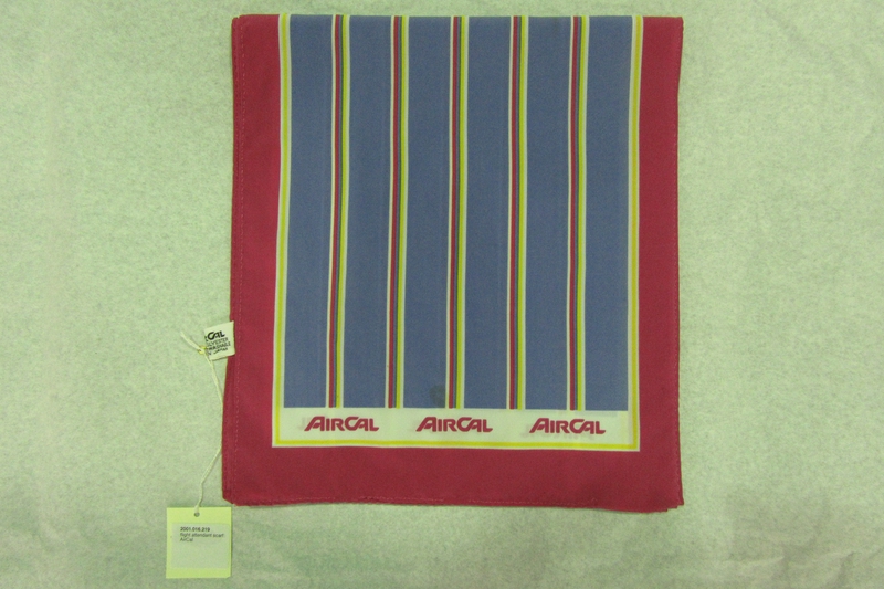 Image: flight attendant scarf: AirCal