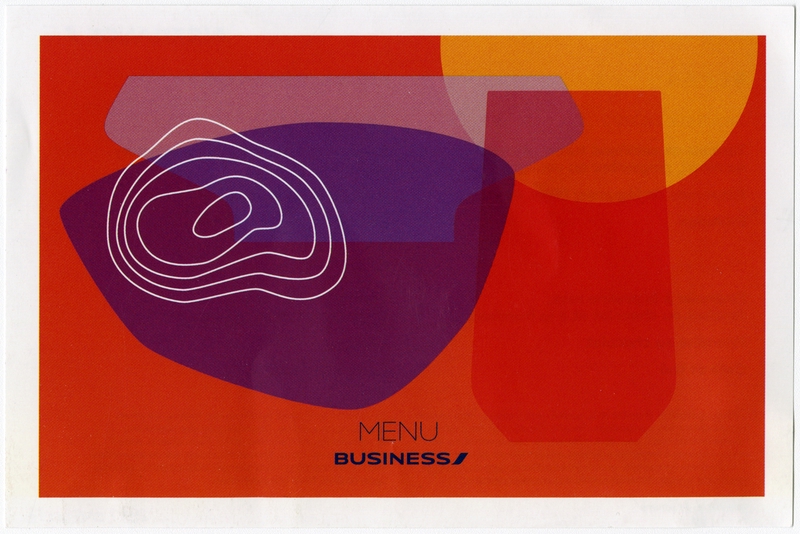 Image: menu: Air France, Business Class