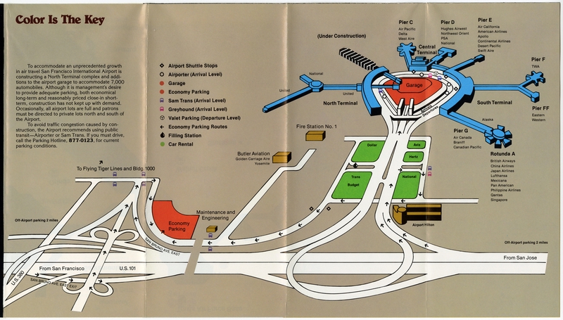 Image: traveler information guide: San Francisco International Airport (SFO), transit and parking