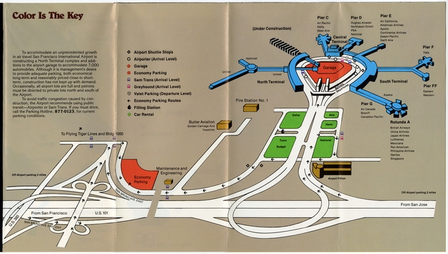 Traveler information guide: San Francisco International Airport (SFO), transit and parking