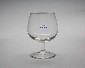 Image: snifter glass: KLM (Royal Dutch Airlines)