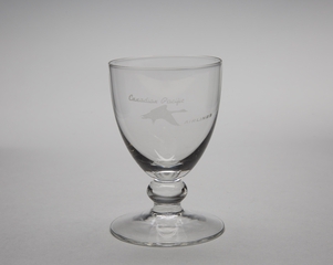 Image: cordial glass: Canadian Pacific Airlines