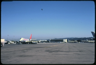 Image: slide: Northwest Orient Airlines Cargo, Boeing 747, San Francisco International Airport (SFO)
