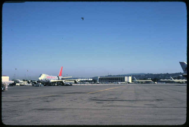 Slide: Northwest Orient Cargo, Boeing 747, San Francisco International Airport (SFO)