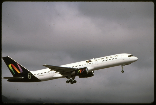 Slide: National Airlines, Boeing 757-200, San Francisco International Airport (SFO)