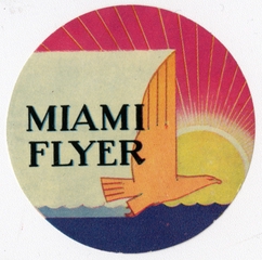Image: luggage label: Eastern Air Lines, Miami