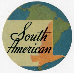 Image: luggage label: Eastern Air Lines, South American