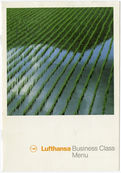 Image: menu: Lufthansa, Business Class