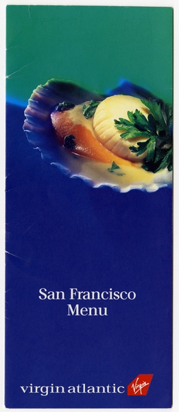 Image: menu: Virgin Atlantic