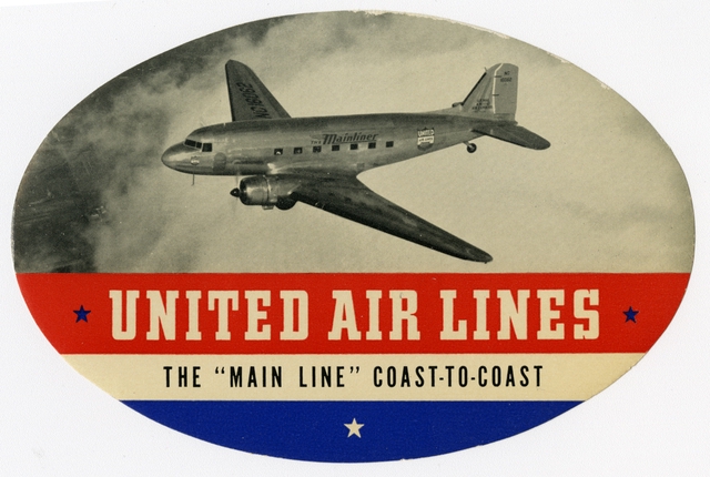 Luggage label: United Air Lines