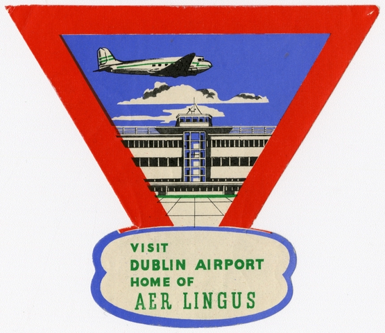 Luggage label: Aer Lingus, Dublin Airport