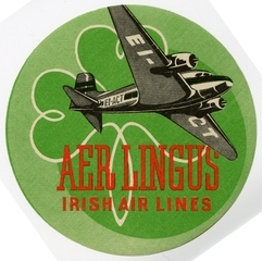 Image: luggage label: Aer Lingus
