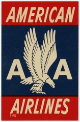 Image: luggage label: American Airlines