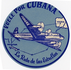 Image: luggage label: Cubana de Aviacion
