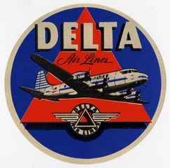 Image: luggage label: Delta Air Lines