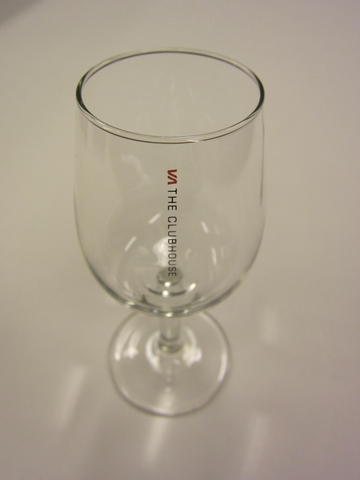Wine glass: Virgin Atlantic Clubhouse