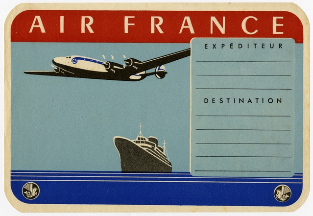 Luggage label: Air France