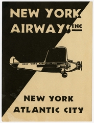 Image: luggage label: New York Airways