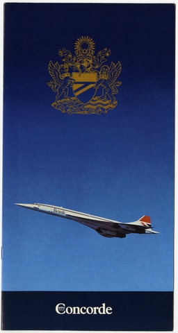 Menu: British Airways, Concorde
