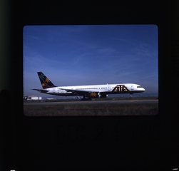 Image: slide: American Trans Air (ATA), Boeing 757-200, San Francisco International Airport (SFO)