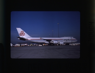 Image: slide: Cargolux, Boeing 747-100 San Francisco International Airport (SFO)