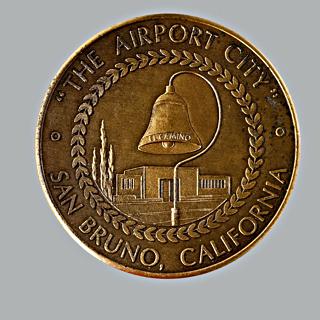 Image #2: commemorative medallion: Pan American World Airways, Boeing 747, San Francisco International Airport (SFO)