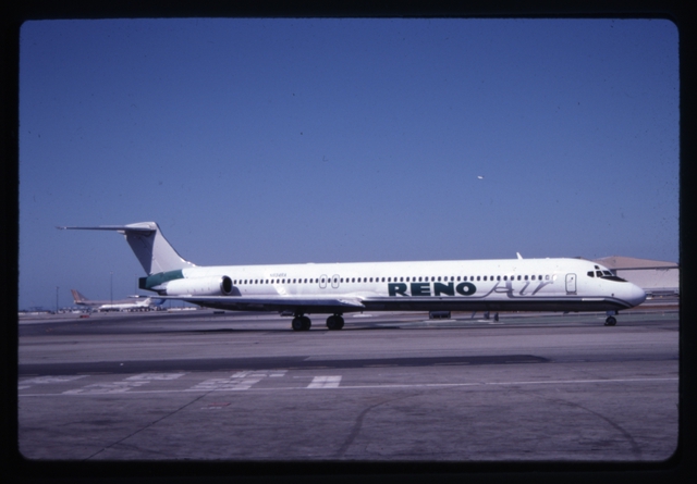 Slide: Reno Air, McDonnell Douglas MD-83, San Francisco International Airport (SFO)