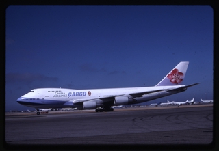 Image: slide: China Airlines Cargo, Boeing 747-200, San Francisco International Airport (SFO)
