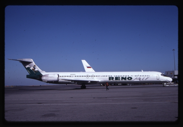 Slide: Reno Air, McDonnell Douglas MD-90-30, San Francisco International Airport (SFO)