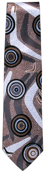 Image: flight attendant necktie (male): Qantas Airways